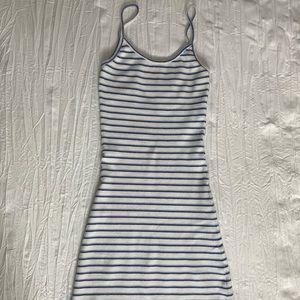 Ribbed spaghetti strap bodycon dress